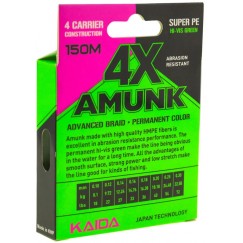Леска плетёная Kaida Amunk 4x 150 м (зеленая)